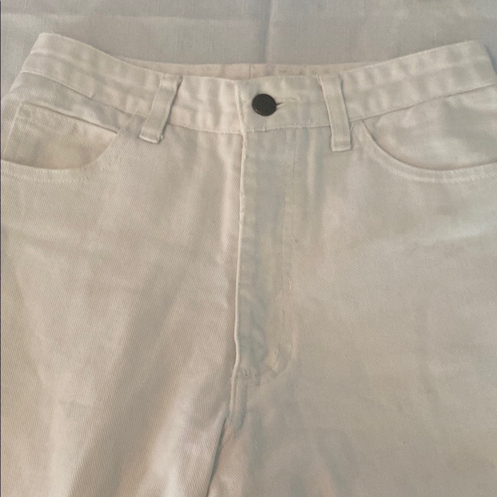 Guess White Women’s Boot Cut Jeans w iconic triangle